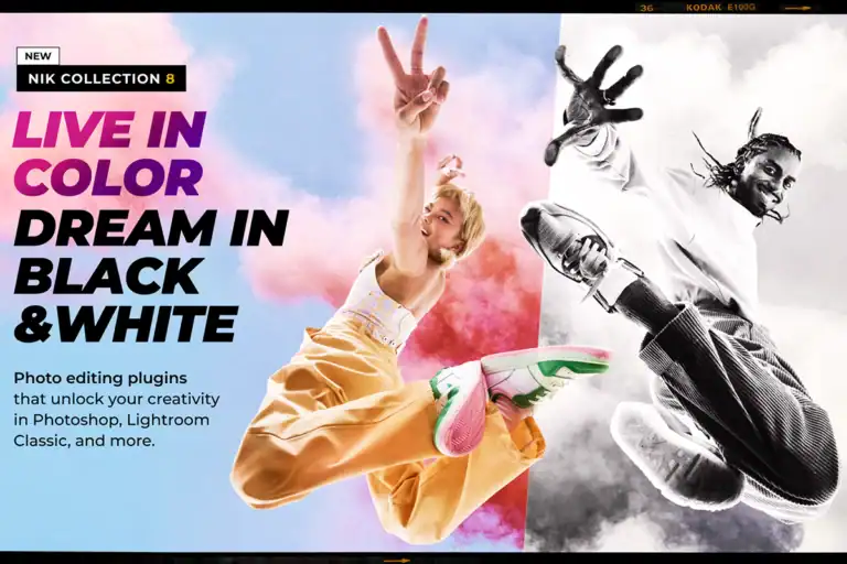 Retrato artístico editado con Nik Collection 8, con efecto de color selectivo y estilo cinematográfico