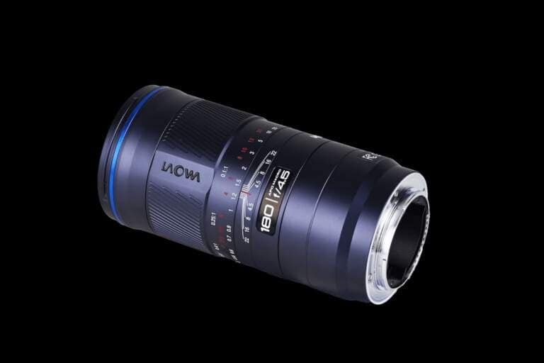 Laowa 180mm f/4.5 Ultra Macro APO teleobjetivo con autoenfoque híbrido y magnificación 1.5x para fotografía macro profesional