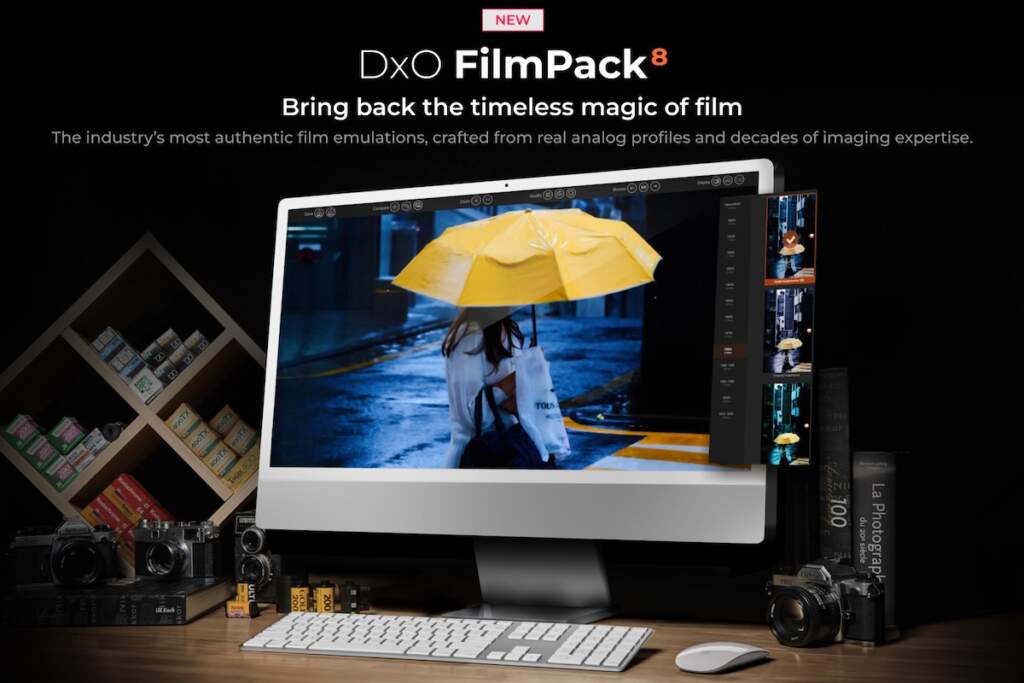 DxO FilmPack 8 es un software avanzado de emulación de película que replica con precisión científica las características de películas analógicas históricas y modernas, integrándose plenamente con flujos de trabajo profesionales.