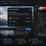 Ahora es posible ver cuántos Generative Credits (créditos de IA en Photoshop) de Adobe costará aproximadamente una acción.