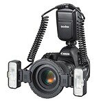 Godox MF-T76 S flash macro de doble cabezal montado sobre objetivo con anillos adaptadores incluidos