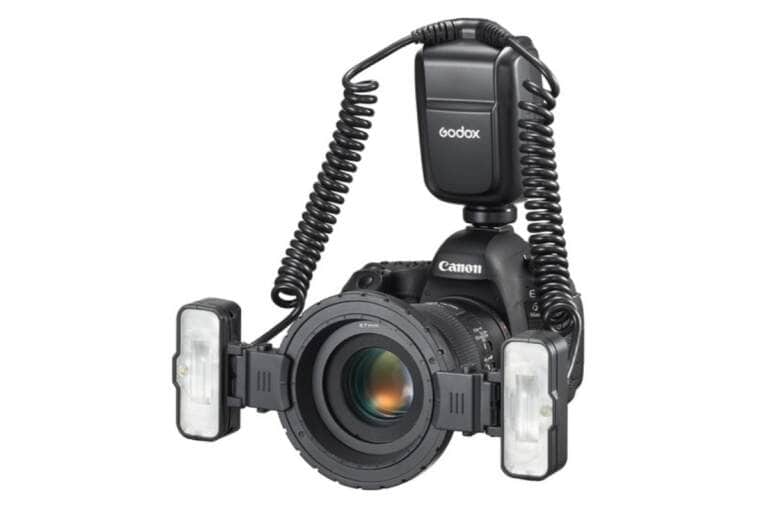 Godox MF-T76 S flash macro de doble cabezal montado sobre objetivo con anillos adaptadores incluidos