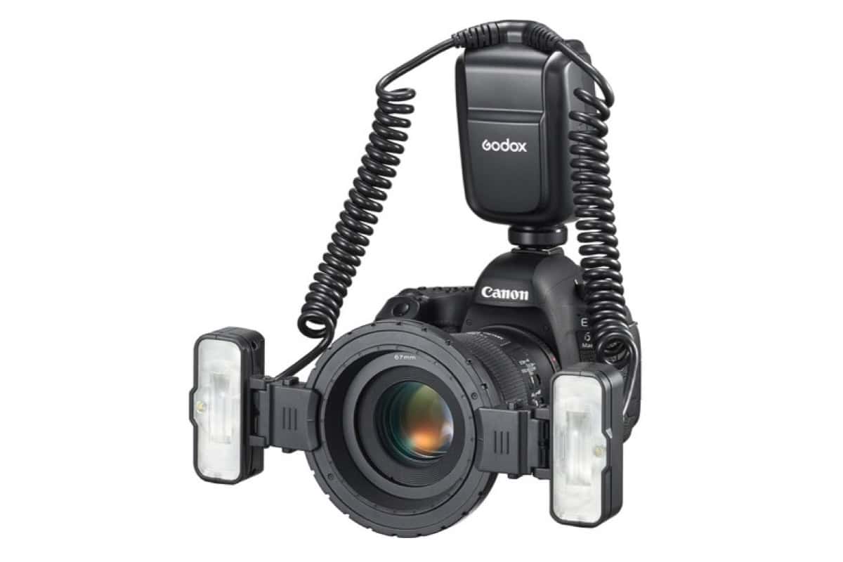 Godox MF-T76 S: Flash de pinza de doble cabezal para fotografía macro