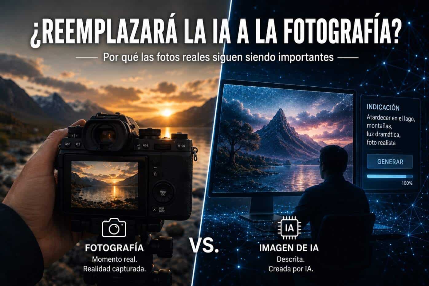 ¿La IA reemplaza a la fotografía? Por qué las fotos reales siguen siendo relevantes a pesar de la IA