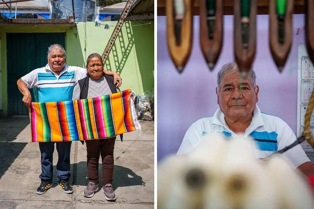 Tejiendo a mano en Tlaxcala: un encuentro con el telar de pedal