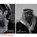 Ecosistema06050:Dos retratos, una mujer con tatuajes en el rostro y un hombre con keffiyeh en Ammán, capturados por Jacob Prado en su estilo único de street photography