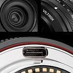 Viltrox AF 26mm f/2.8 EVO, vista frontal del objetivo pancake para Sony E y Nikon Z